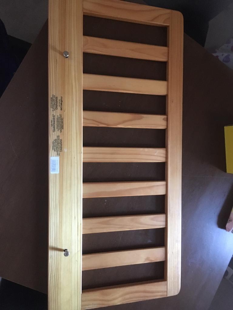 wooden bed guard mothercare
